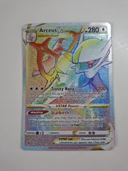 Pokemon - Arceus Vstar - 176/172 - Brilliant Stars - Rainbow Secret Rare - NM - Image 4