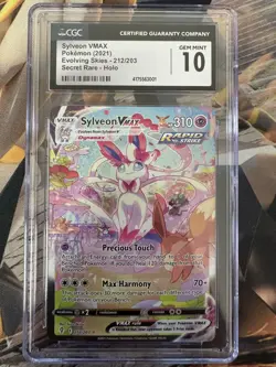 2021 Pokemon Evolving Skies 212 Sylveon VMAX CGC 10 4175563001 Graded Pokemon Ca - Image 1