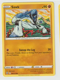 SAWK 081/172 COMMON BRILLIANT STARS POKEMON NM/M - Image 1