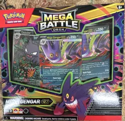 Pokemon Mega Battle Deck Mega Gengar EX & Haunter Holo Card Set - English - Image 1