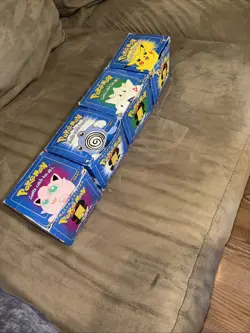 Lot Of 4 23K Gold Plated 1999 Burger King Pokemon Trading Cards With Boxes - Image 1