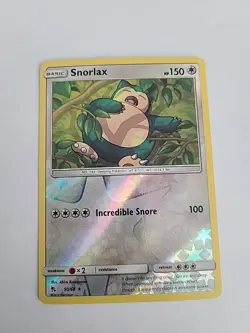 Pokemon 2019 Hidden Fates Snorlax 50/68 Reverse Holofoil Rare NM - Image 1
