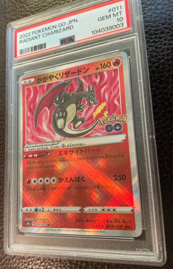 RADIANT CHARIZARD #011/071 Holo 2022 JPN POKEMON GO PSA 10 Gem 💎 Mint - Image 1