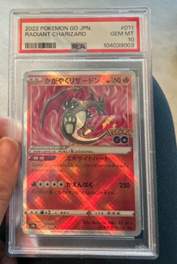 RADIANT CHARIZARD #011/071 Holo 2022 JPN POKEMON GO PSA 10 Gem 💎 Mint - Image 2