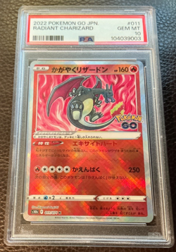 RADIANT CHARIZARD #011/071 Holo 2022 JPN POKEMON GO PSA 10 Gem 💎 Mint - Image 3