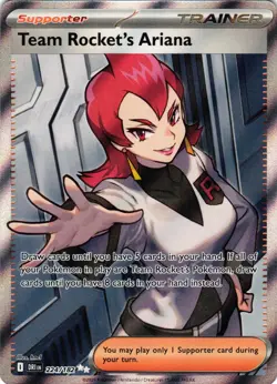 Team Rocket's Ariana 224/182 Ultra Rare Destined Rivals Pokemon - Image 1