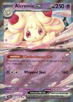 Pokemon Alcremie Ex 75/159 NM Journey Together - Image 1