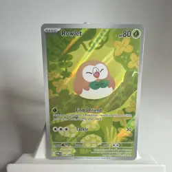 Pokemon Rowlet Illustration Rare Full Art Perfect Order 090/088 NM - Image 2