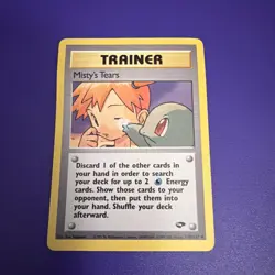 Misty's Tears 118/132 Uncommon Gym Challenge Pokemon Unlimited WARPED - Image 1