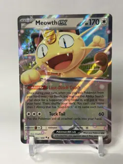 Pokemon TCG - Meowth Ex 062/088 - NM - Perfect Order - Image 1