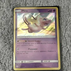 Pokemon TCG Mew Holo Rare Unbroken Bonds 76/214 LP Condition - Image 1