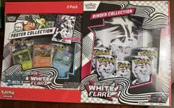 Pokemon TCG Scarlet & Violet Black Bolt & White Flare Poster, binder Collection - Image 1