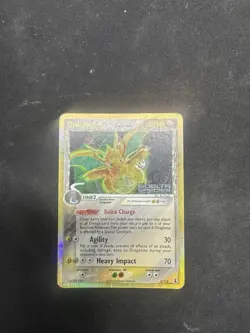 Pokemon TCG Dragonite Reverse Holo Rare Delta Species 3/113 Damaged - Image 1