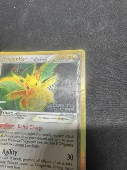 Pokemon TCG Dragonite Reverse Holo Rare Delta Species 3/113 Damaged - Image 4