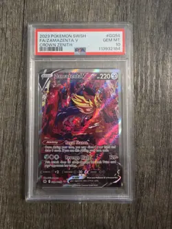 Pokemon TCG Zamazenta v GG54/GG70 Crown Zenith Psa 10 - Image 1
