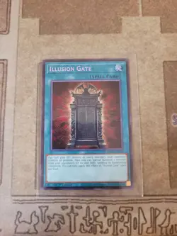 YUGIOH ILLUSION GATE MZMU-EN023 SECRET 1ST ED NM - Image 1