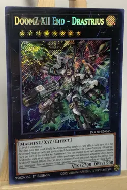 Yu-Gi-Oh! TCG DoomZ XII END - Drastrius 1st Edition Secret Rares NM MP25 - Image 2