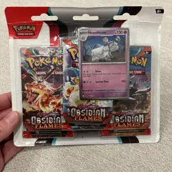 Pokemon TCG Scarlet & Violet - Obsidian Flames Booster Blister - 3 Packs 820650853784 - Image 1