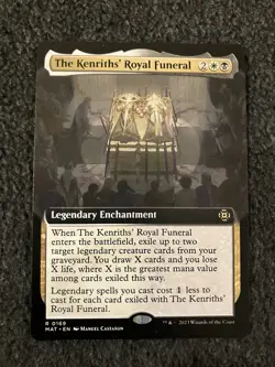 Magic The Gathering MTG - The Kenriths' Royal Funeral (Extended Art) - MAT - Image 1