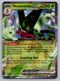 Meowscarada ex Pokemon Scarlet & Violet SVP 033 Holo Black Star Promo NM - Image 1