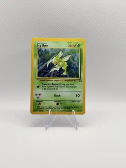 Pokemon Scyther 10/64 Jungle Holo Rare WOTC Vintage LP - Image 1