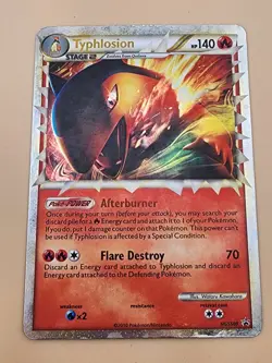 Pokemon Typhlosion Prime HGSS Promo Holo HGSS09 Heavily Played (HP) - Image 2