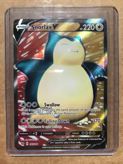 Snorlax V 197/202 - Sword & Shield Full Art Ultra Rare Pokemon Card. - Image 2