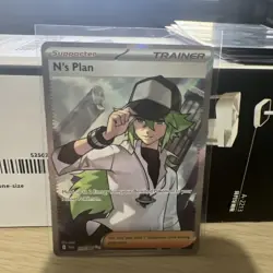 Pokemon TCG Black Bolt N’s Plan 163/086 Full Art Trainer NM - Image 1