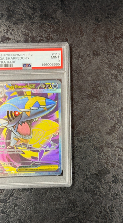 2025 POKEMON PFL EN MEGA SHARPEDO EX ULTRA RARE #113 MINT 💎 PSA 9 - Image 2