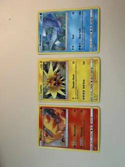 3x Legendary Birds Articuno Zapdos Moltres HOLO SET Pokemon SM145 SM144 SM143 - Image 1
