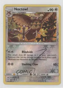 Noctowl Reverse Foil Pokemon Sun & Moon Unified Minds #166 - Image 1