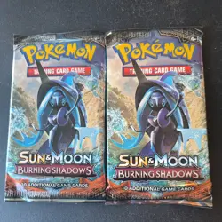 2 packs Pokemon Sun & Moon Burning Shadow Booster Factory Sealed new (2) - Image 1