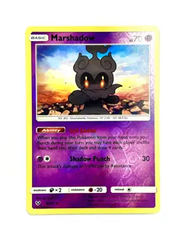 Marshadow 45/73 Holo Rare Shining Legends Pokemon Reverse Holo Near Mint - Image 1