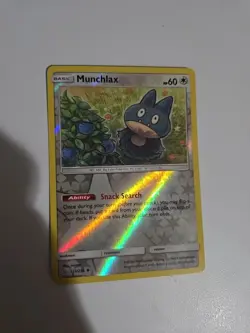 Pokemon TCG: Munchlax 173/236 Sun & Moon Unified Minds Reverse Holo Rare NM - Image 2
