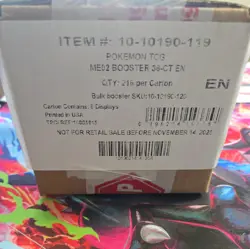 Pokemon TCG Mega Evolution Phantasmal Flames Booster Box Case SEALED #1 - Image 1