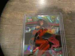 2026 Topps Finest Fantastic Four Scarlet Witch /75 Backlight Uncommon BL-077 - Image 2