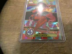 2026 Topps Finest Fantastic Four Scarlet Witch /75 Backlight Uncommon BL-077 - Image 3