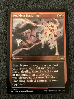 Magic The Gathering MTG - Reckless Handling (Foil Etched) - MAT - Image 1