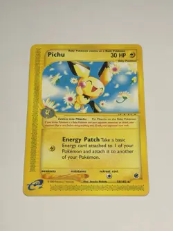 Pichu 58/165 Expedition Base Set Vintage Pokemon Card WOTC TCG Non Holo 2002 NM - Image 1