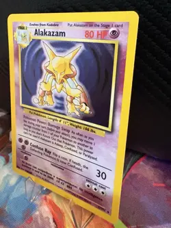 Alakazam 1/102 Holo Rare Base Set WOTC 1999 Pokemon Card LP - Image 3
