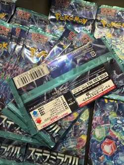 28 Packs Stellar Miracle SV7 Japanese Pokemon Card Sealed Booster - Image 2