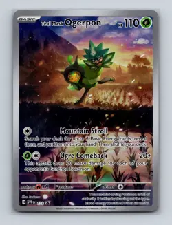Teal Mask Ogerpon 123 Pokemon Twilight Masquerade Black Star Promo Card NM+ (b) - Image 1