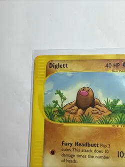 Diglett 106/165 Pokemon Expedition E Reader Series Vintage Card TCG 2002 - Image 2