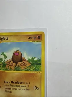Diglett 106/165 Pokemon Expedition E Reader Series Vintage Card TCG 2002 - Image 3