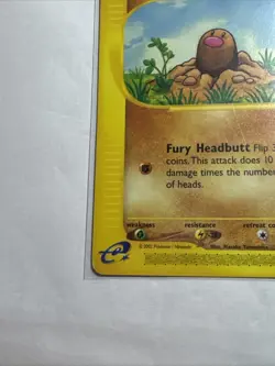 Diglett 106/165 Pokemon Expedition E Reader Series Vintage Card TCG 2002 - Image 5