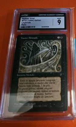 MTG Magic The Gathering Nether Void Italian Legends LP CGC Graded 9 - Image 1