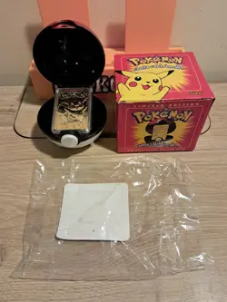 Pokemon Pikachu 23K Gold Plated Card Red Burger King Nintendo 1999 - New Opened - Image 1