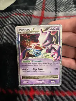 Mewtwo Lv. X - DP28 - Pokemon Diamond & Pearl Promo Ultra Rare Card DMG - Image 2