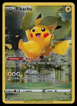 Pikachu GG30/GG70 - Pokemon Crown Zenith Galarian Gallery - Holo Rare (NM) - Image 1
