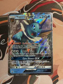 Vaporeon GX SM172 Holo Ultra Rare Black Star Promo Pokemon TCG Eeveelution HP - Image 2
